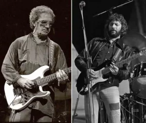 JJ Cale et Eric Clapton jouant de la guitare – chanson Cocaine