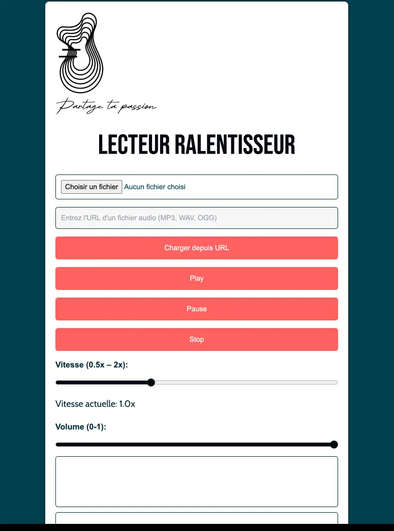 Ralentisseur audio video en ligne pour guitare