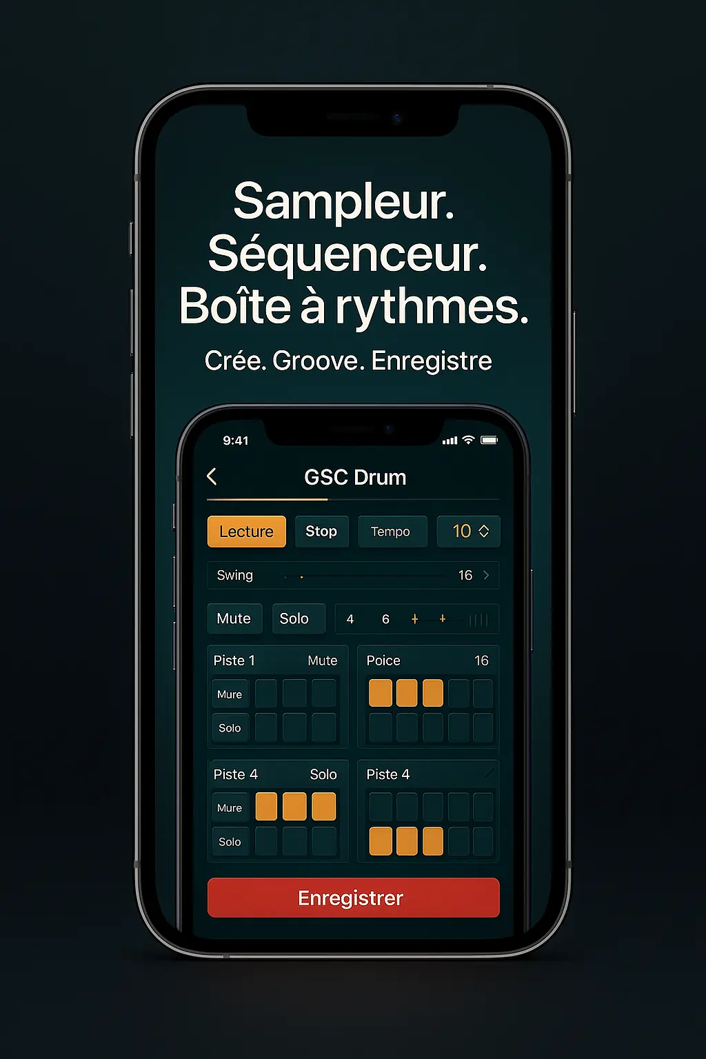 Boîte à rythmes créateur de backings