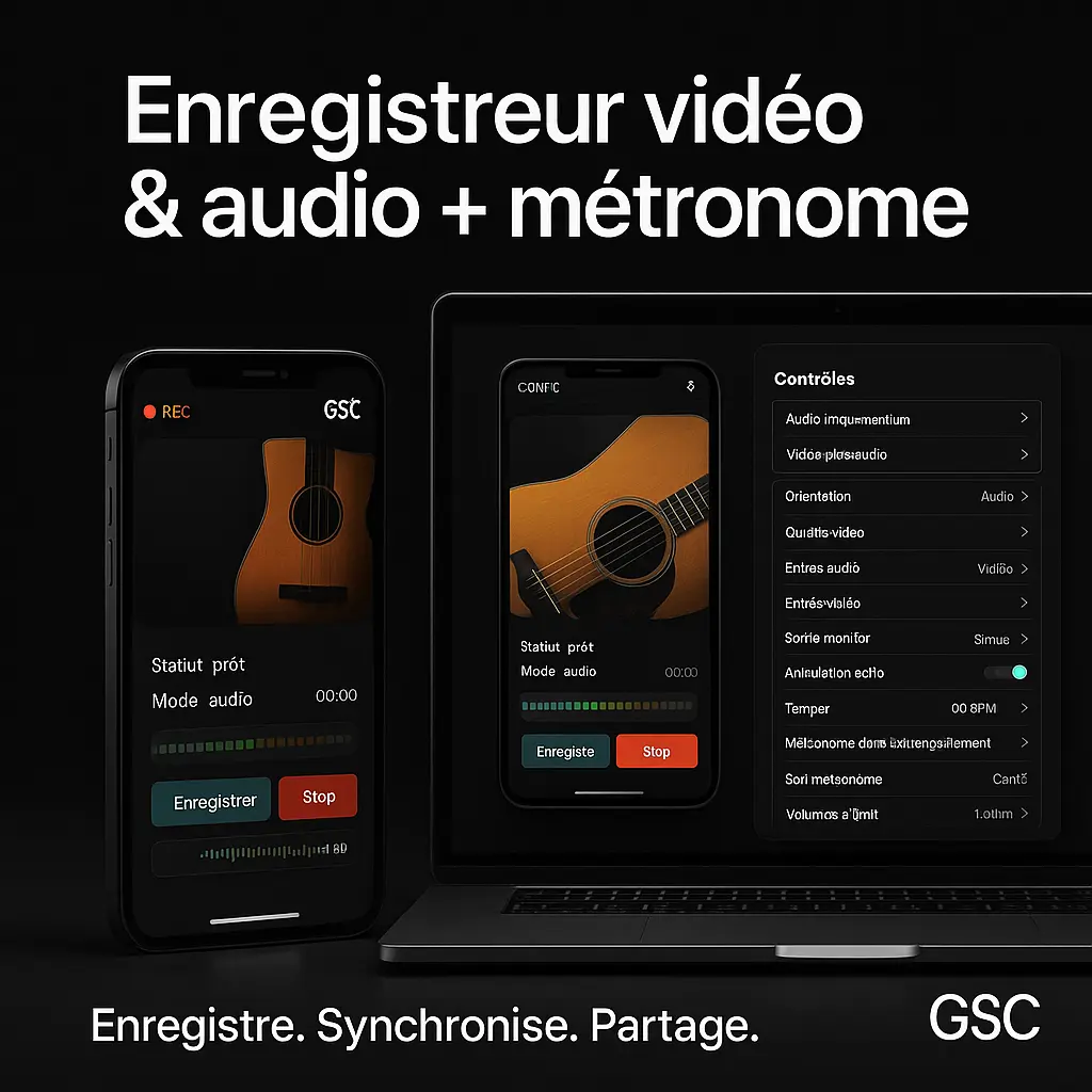 Enregistreur vidéo et audio avec métronome