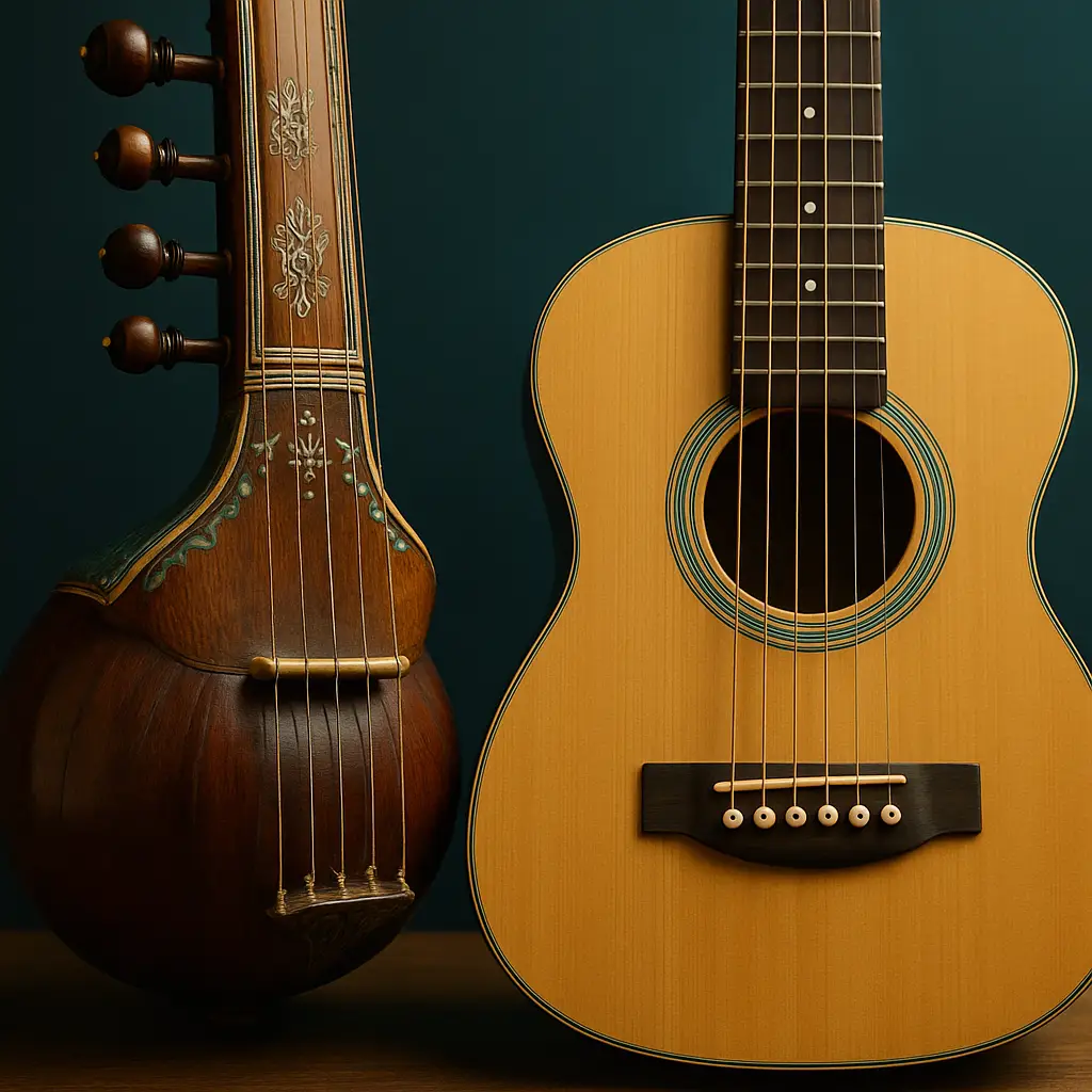 Gestuelle de la Veena : gamaka à la main gauche, pincement à la main droite