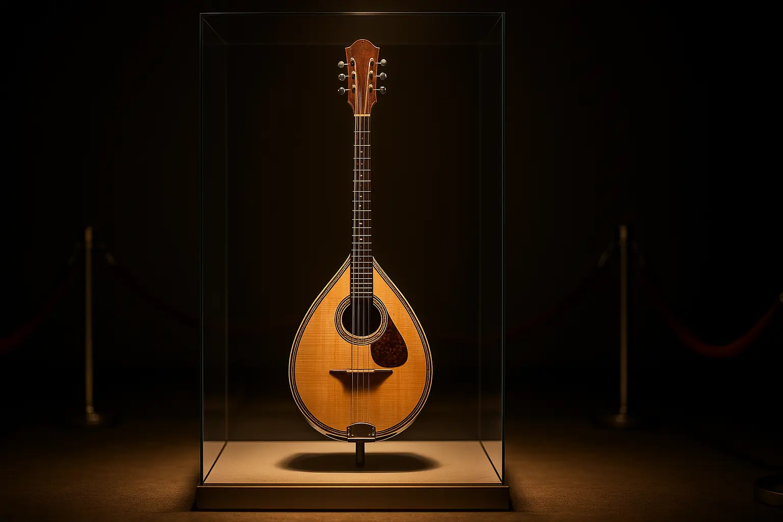 Accordage bouzouki CFAD — musicien réglant les paires de cordes