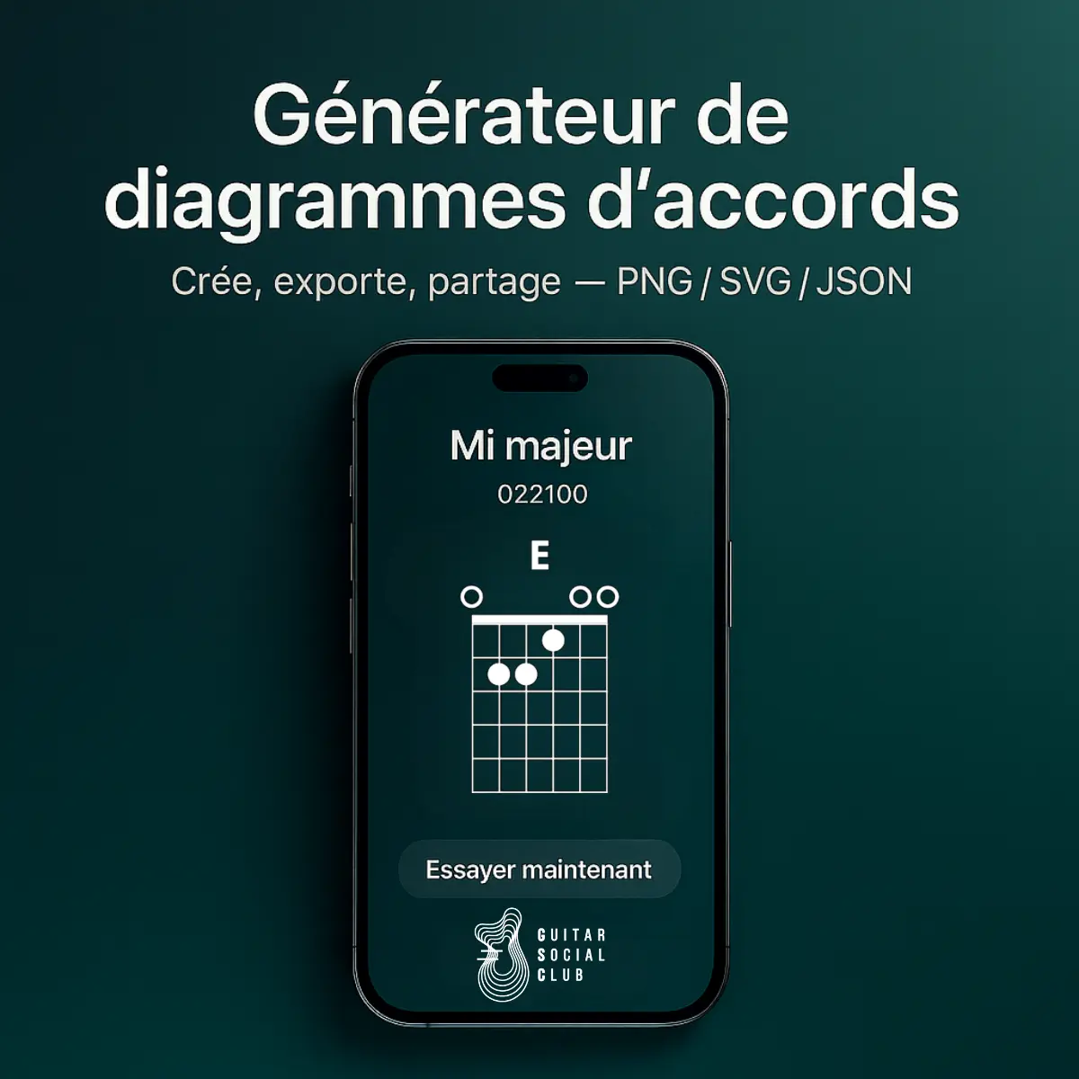 Générateur de diagramme d’accords guitare
