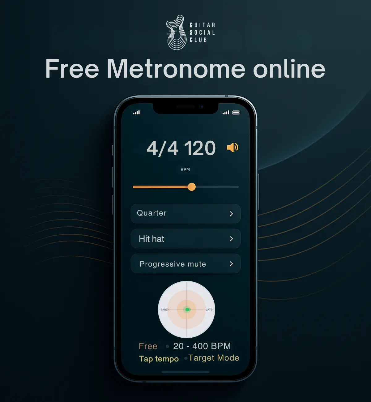 Online metronome by Guitar Social Club