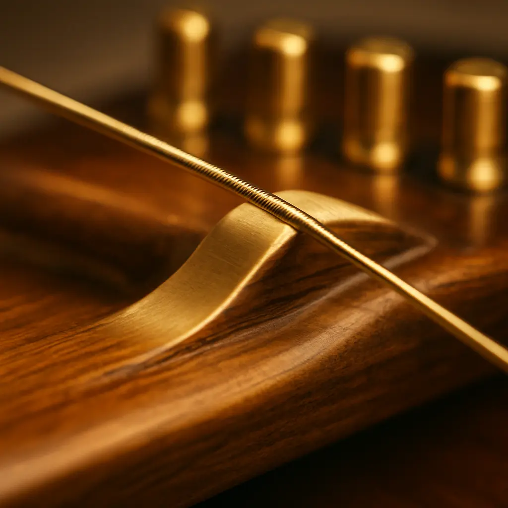 Guitare sitar vintage : design psychédélique années 70 avec résonateurs