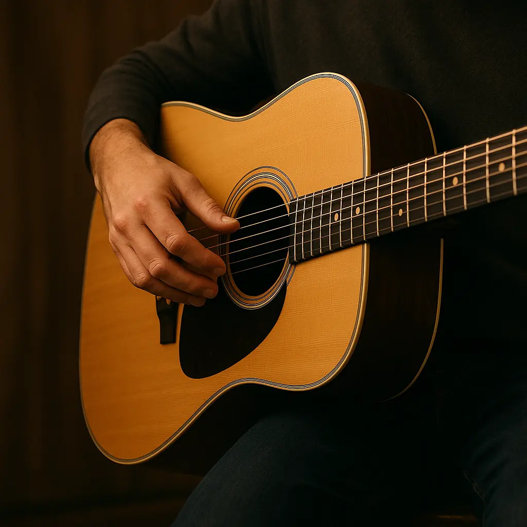 Double Drop D en acoustique : profondeur du grave et drone continu