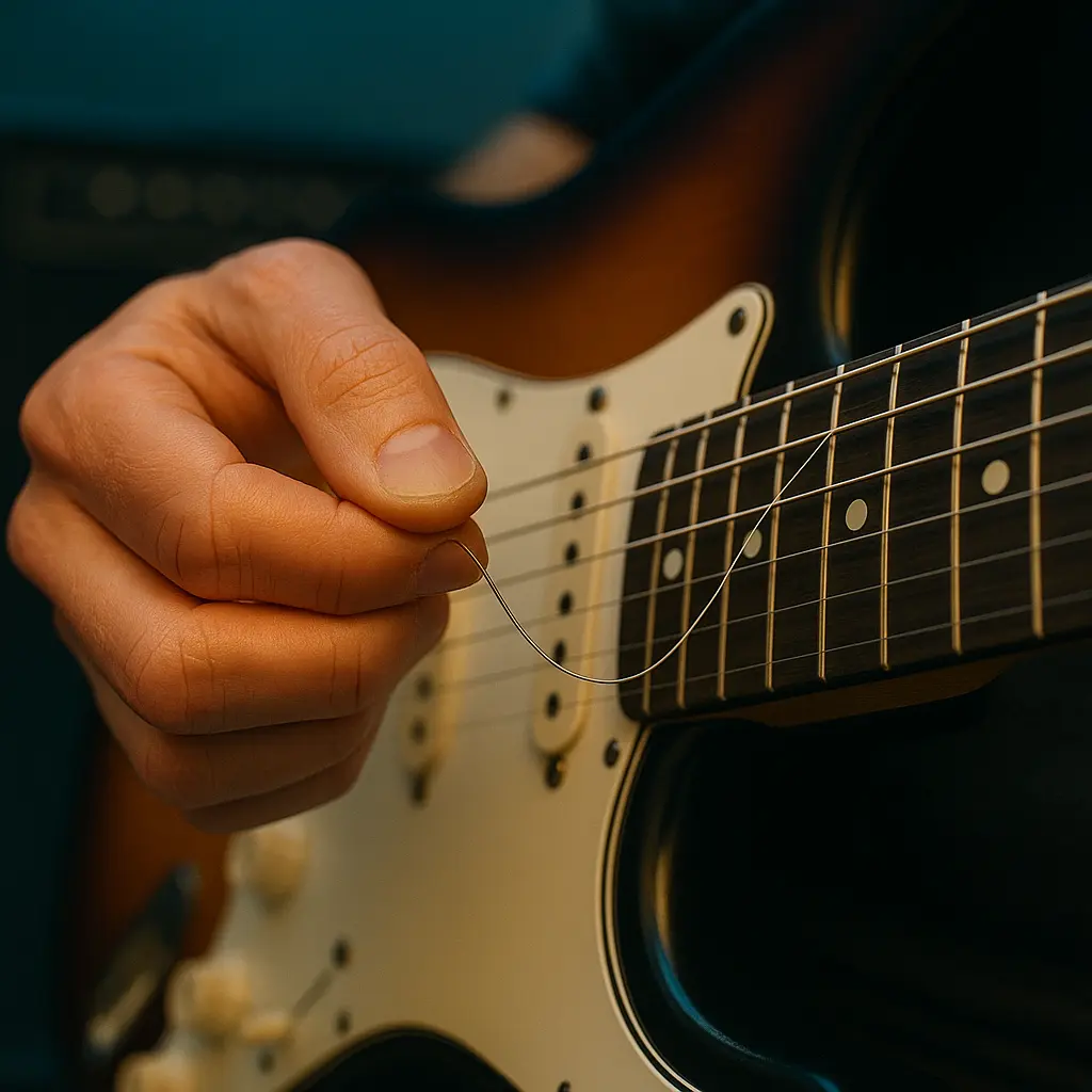 Étapes d’accordage Eb : de EADGBE à Eb Ab Db Gb Bb Eb