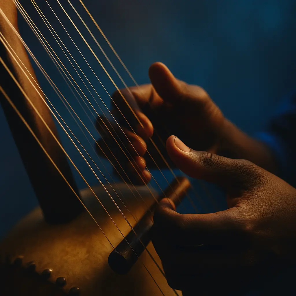 Chevalets et manche traversant : détail de lutherie