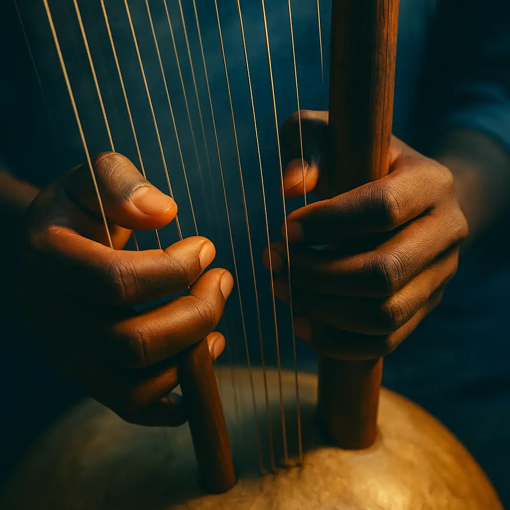 Diagrammes d’accordages : Do majeur, pentatonique sahélienne, mode Tomora Ba