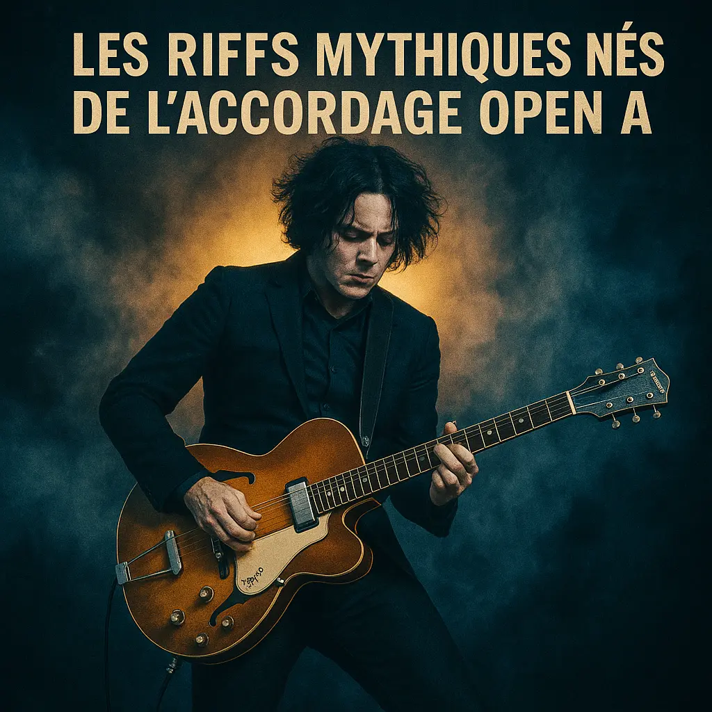 Riffs rock en Open A : barrés, slides et textures folk