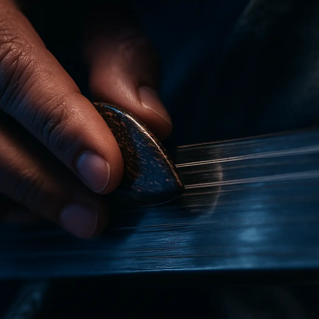 Sarod : geste au jawa et glissés continus, accordage centré sur Sa