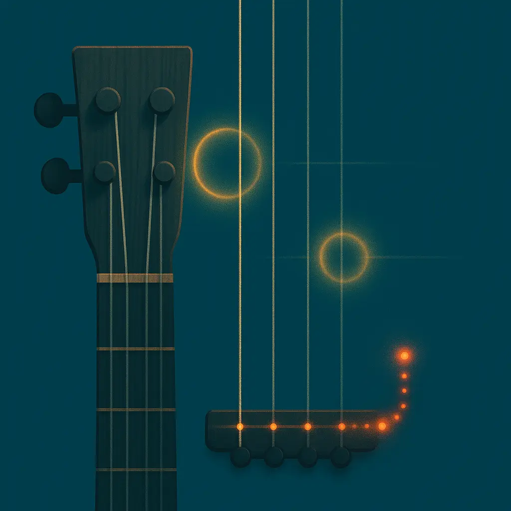 Accordage vielle à roue : schéma visuel des configurations G–C–G–C–D et D–A–D–A–G