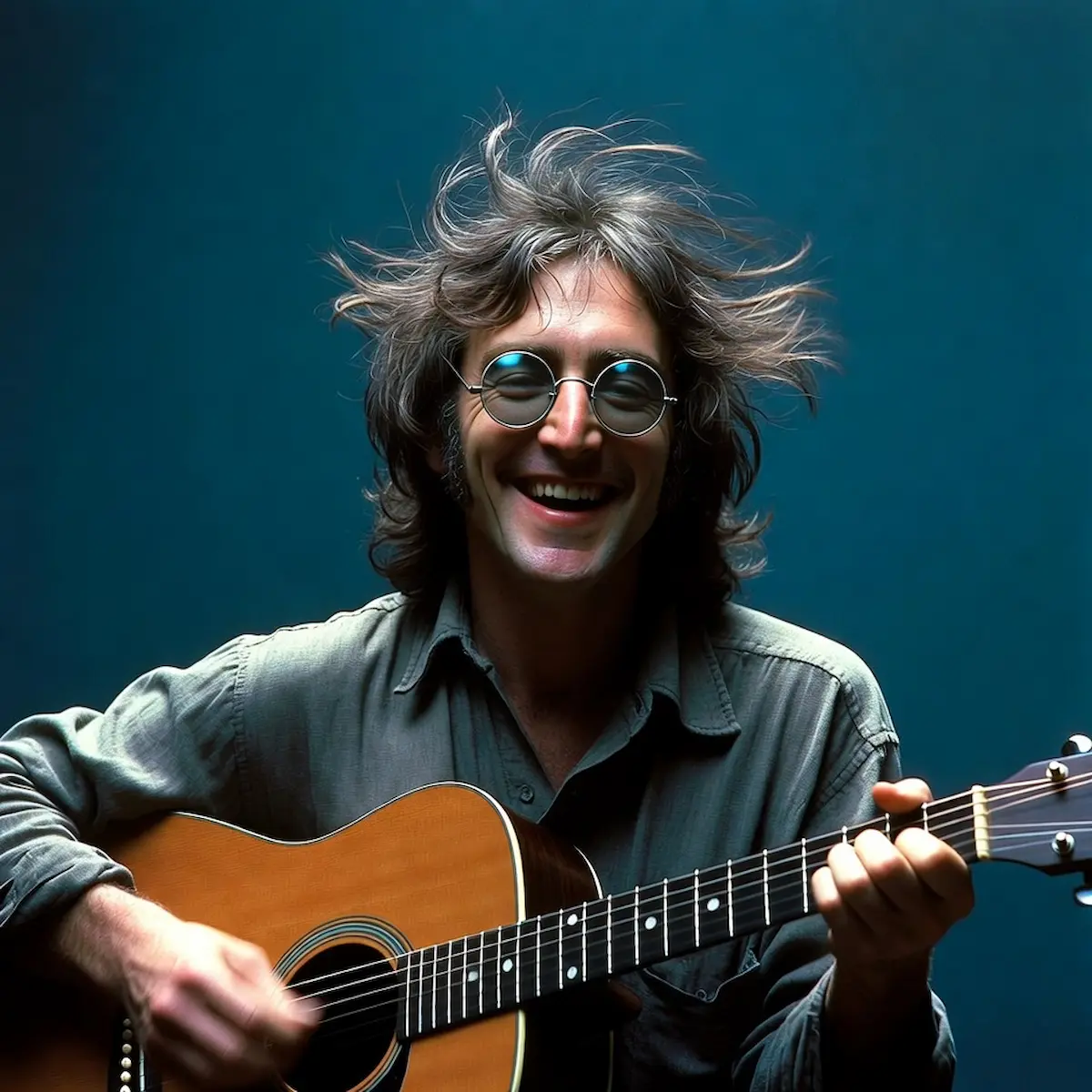 Imagine John Lennon à la guitare niveau moyen – Guitar Social Club